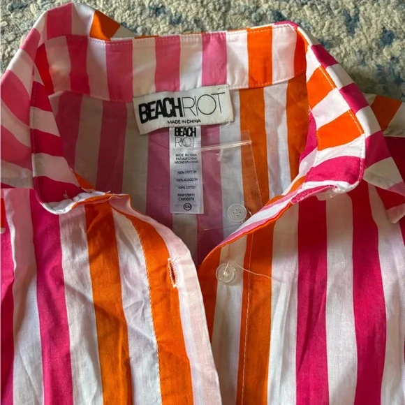 Beach Riot Alexa Swim Cover-Up Top S/M NEW - Picture 4 of 5